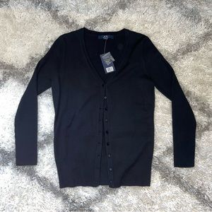 Black button up cardigan